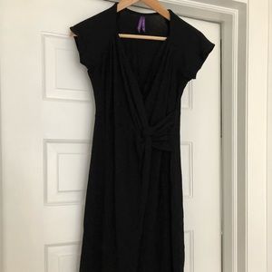 Seraphine - black wrap maternity dress